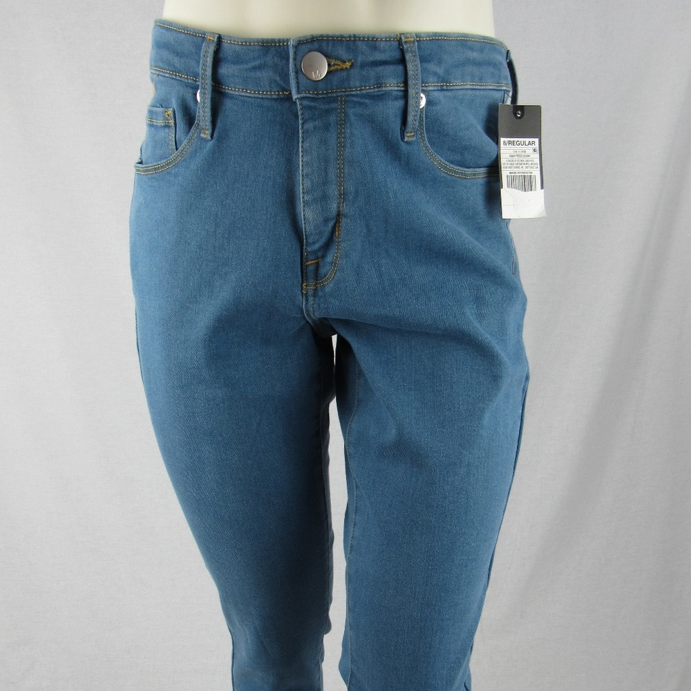 Mid Rise Skinny Jean Aqua Freez